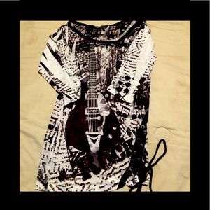 JL❤️ sequin guitar  medium vintage top